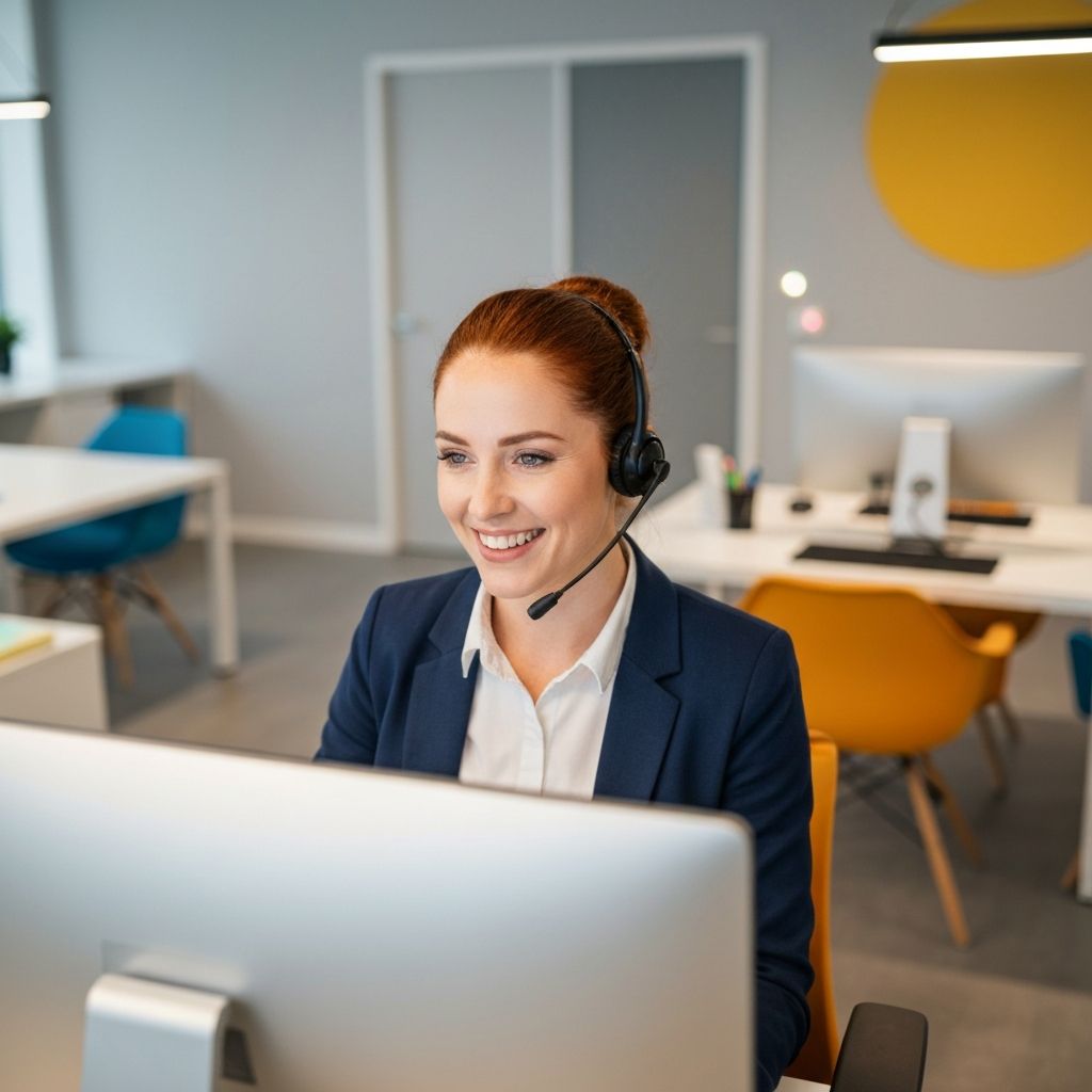 Friendly customer service representative ready to help